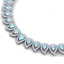 34.96 CTW Royalty Sky Topaz & VS Diamond Necklace 18K - 2