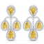 27.85 CTW Royalty Canary Citrine & VS Diamond Earrings