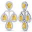 27.85 CTW Royalty Canary Citrine & VS Diamond Earrings - 3
