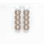 5.92 CTW Emerald Cut Diamond Designer Earrings 18K Rose