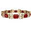 38.13 CTW Royalty Ruby & VS Diamond Bracelet 18K Yellow - 2