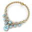 34.69 CTW Royalty Sky Topaz & VS Diamond Necklace 18K - 2