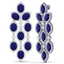 26.15 CTW Royalty Sapphire & VS Diamond Earrings 18K - 2