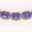 79.99 CTW Tanzanite & Diamond Halo Necklace 10K Rose - 3