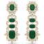 30.25 CTW Royalty Emerald & VS Diamond Earrings 18K