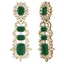 30.25 CTW Royalty Emerald & VS Diamond Earrings 18K - 3