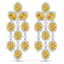 24.54 CTW Royalty Canary Citrine & VS Diamond Earrings