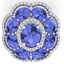 15.24 CTW Royalty Tanzanite & VS Diamond Ring 18K White - 2