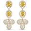 8.15 CTW Royalty Canary Citrine & VS Diamond Earrings