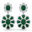 33.88 CTW Royalty Emerald & VS Diamond Earrings 18K