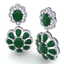 33.88 CTW Royalty Emerald & VS Diamond Earrings 18K - 3