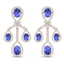 24.89 CTW Royalty Tanzanite & VS Diamond Earrings 18K