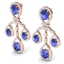 24.89 CTW Royalty Tanzanite & VS Diamond Earrings 18K - 2