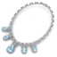 40.45 CTW Royalty Sky Topaz & VS Diamond Necklace 18K - 3