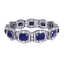 43.87 CTW Royalty Sapphire & VS Diamond Bracelet 18K - 3