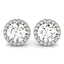 3.35 CTW Diamond Solitaire Earrings VS/SI Certified 14K - 2