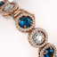 15.35 CTW Blue & White Diamond Designer Bracelet 18K - 2