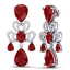 58.73 CTW Royalty Designer Ruby & VS Diamond Earrings - 3