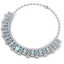 53.14 CTW Royalty Sky Topaz & VS Diamond Necklace 18K - 3