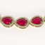 64.01 CTW Ruby & Diamond Halo Necklace 10K Yellow Gold - 2