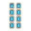 18.99 CTW Swiss Topaz & Diamond Halo Earrings 10K