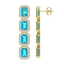 18.99 CTW Swiss Topaz & Diamond Halo Earrings 10K - 2