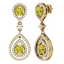 3.9 CTW Fancy Yellow SI Diamond Earrings 18K Yellow - 2