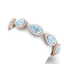 41.87 CTW Royalty Sky Topaz & VS Diamond Bracelet 18K - 2