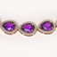 43.2 CTW Amethyst & Diamond Halo Necklace 10K Rose Gold - 3