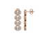 5.92 CTW Oval Diamond Designer Earrings 18K Rose Gold - 2