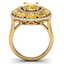7.21 CTW Royalty Canary Citrine & VS Diamond Ring 18K - 3