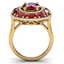 8.05 CTW Royalty Designer Ruby & VS Diamond Ring 18K - 3