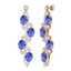 16.23 CTW Royalty Tanzanite & VS Diamond Earrings 18K - 3