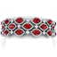 47.84 CTW Royalty Ruby & VS Diamond Bracelet 18K White