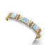 39.65 CTW Royalty Sky Topaz & VS Diamond Bracelet 18K - 2