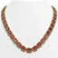 80.32 CTW Tourmaline & Diamond Halo Necklace 10K Yellow