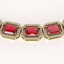 80.32 CTW Tourmaline & Diamond Halo Necklace 10K Yellow - 3