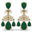 11.97 CTW Royalty Emerald & VS Diamond Earrings 18K