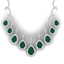 31.5 CTW Royalty Emerald & VS Diamond Necklace 18K