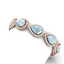 25.53 CTW Royalty Sky Topaz & VS Diamond Bracelet 18K