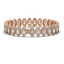 20.25 CTW Marquise Diamond Designer Bracelet 18K Rose - 2