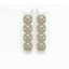 6.01 CTW Cushion Diamond Designer Earrings 18K Yellow