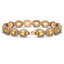 25.24 CTW Fancy Citrine & Diamond Halo Bracelet 10K - 2