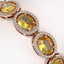 25.24 CTW Fancy Citrine & Diamond Halo Bracelet 10K - 3