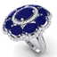 14.4 CTW Royalty Designer Sapphire & VS Diamond Ring