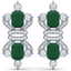 27.36 CTW Royalty Emerald & VS Diamond Earrings 18K