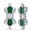 27.36 CTW Royalty Emerald & VS Diamond Earrings 18K - 3
