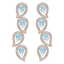15.69 CTW Royalty Sky Topaz & VS Diamond Earrings 18K