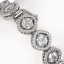 15.58 CTW Cushion Cut Diamond Designer Bracelet 18K - 3