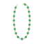 56 CTW Emerald & VS/SI Diamond Necklace 14K Yellow Gold - 2